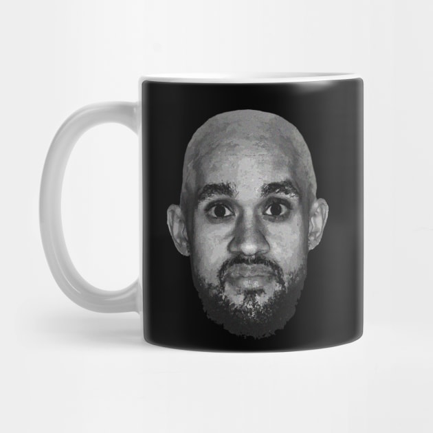 Bald Derrick White Funny Vintage Face by rattraptees